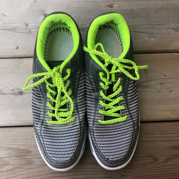 Women's 9.5 Propet Active Walking Shoes Billie W5100  Grey Lime Green Running - Picture 2 of 10